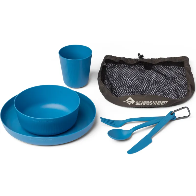 Sea To Summit Camp Dinnerware Set With Mesh Sack - 6 Piece - Cendre Blue-2