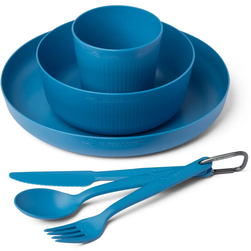 Sea To Summit Camp Dinnerware Set With Mesh Sack - 6 Piece - Cendre Blue