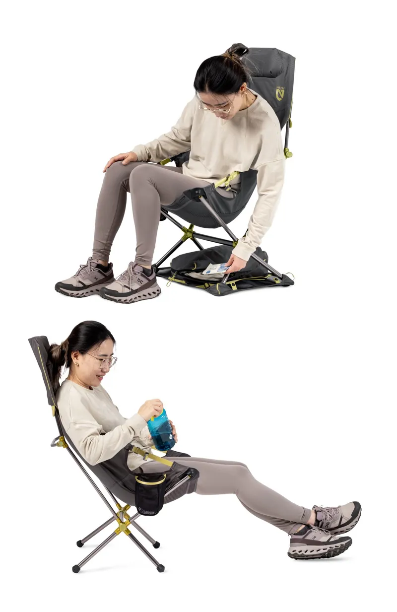 NEMO Satellite Reclining Camp Chair - Goodnight Gray-5