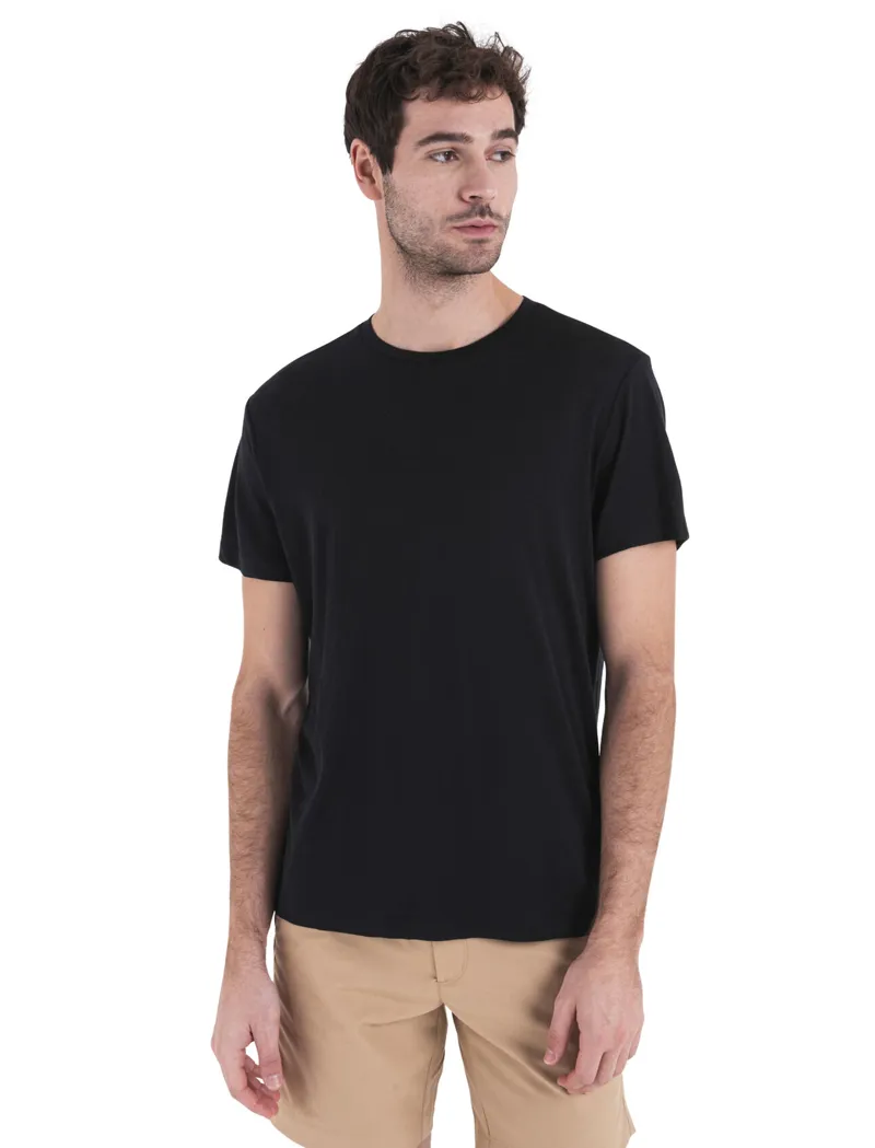 Icebreaker Mens Merino 150 Tech Lite III Short Sleeved Tee - Black-1
