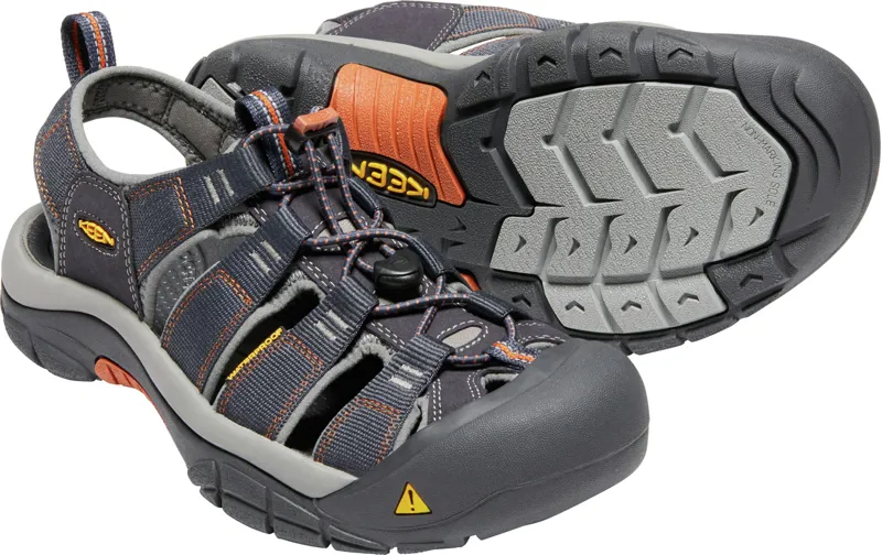 Keen Mens Newport H2 Sandals - India Ink/ Rust-3