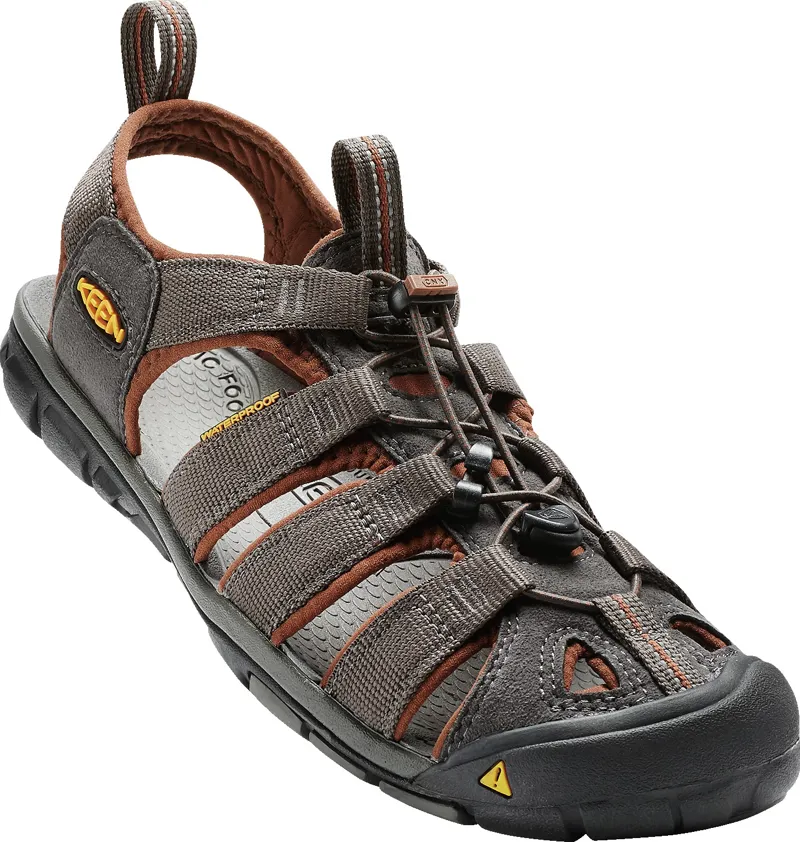 Keen Mens Clearwater CNX Sandals - Raven-Tortoise Shell-1