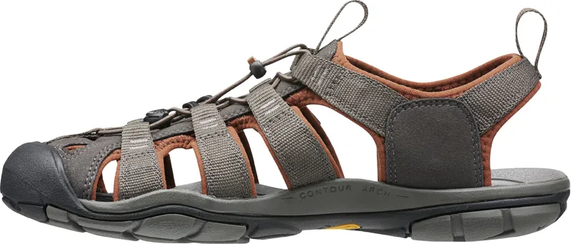 Keen Mens Clearwater CNX Sandals - Raven-Tortoise Shell-2