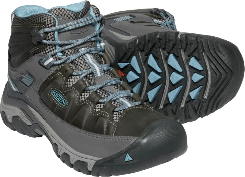 Keen Womens Targhee III Mid Waterproof Boots - Magnet-Atlantic Blue-4