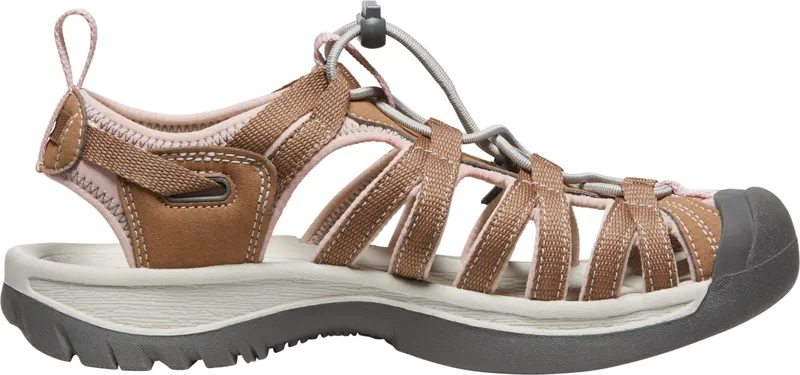 Keen Womens Whisper Sandals - Toasted Coconut-Peach Whip-3