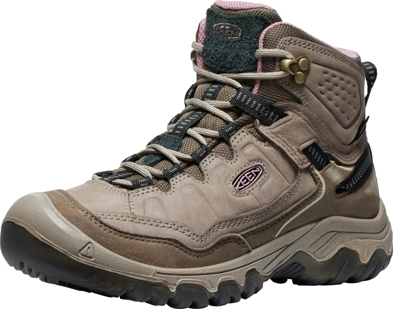 Keen Womens Targhee IV Mid Waterproof Boots - Brindle-Nostalgia Rose-2