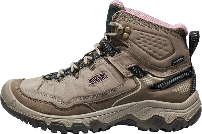 Keen Womens Targhee IV Mid Waterproof Boots - Brindle-Nostalgia Rose-3