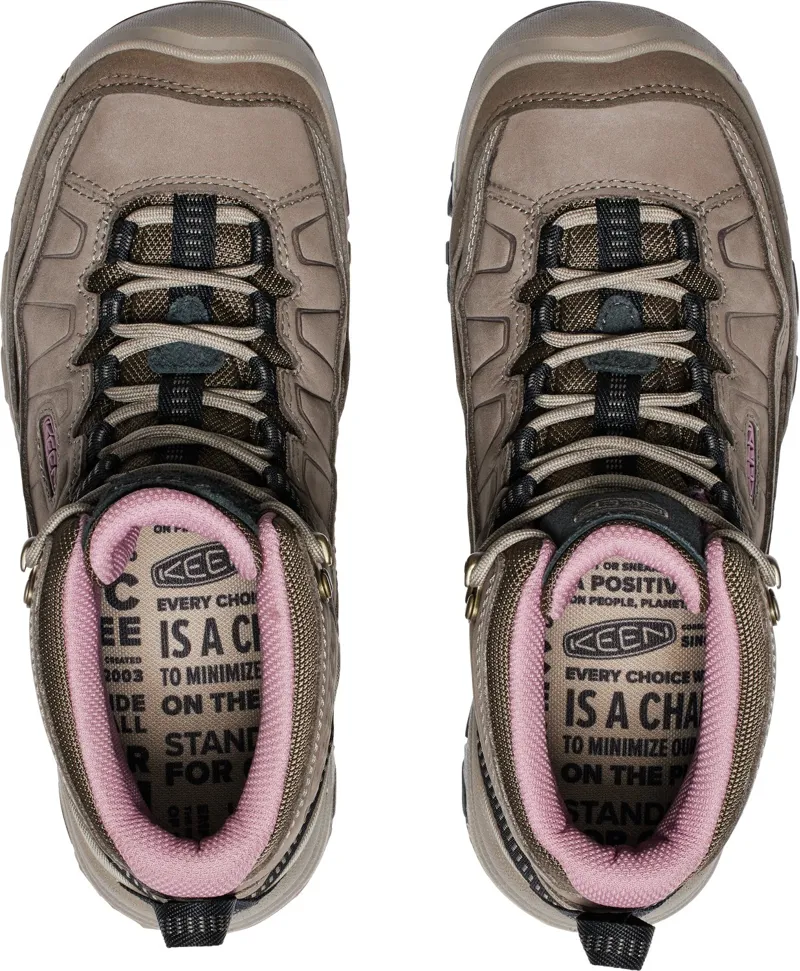 Keen Womens Targhee IV Mid Waterproof Boots - Brindle-Nostalgia Rose-10