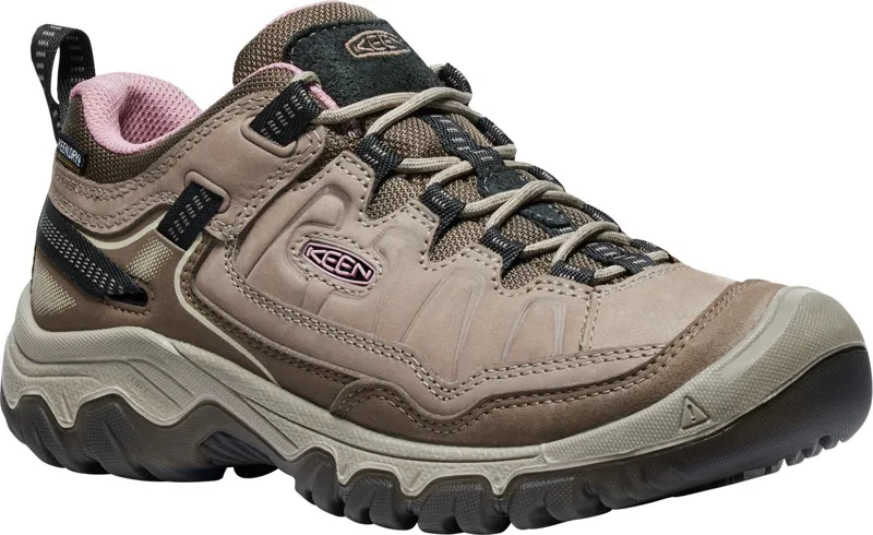Keen Womens Targhee IV Waterproof Shoes - Brindle-Nostalgia Rose-1
