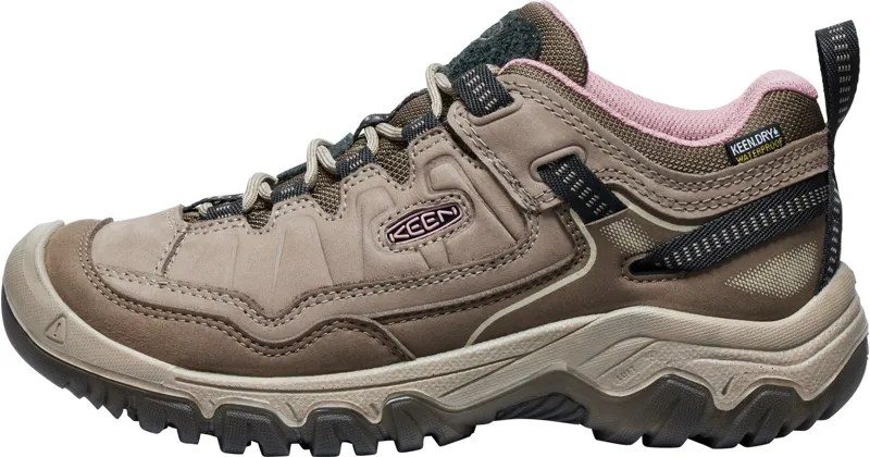 Keen Womens Targhee IV Waterproof Shoes - Brindle-Nostalgia Rose-4