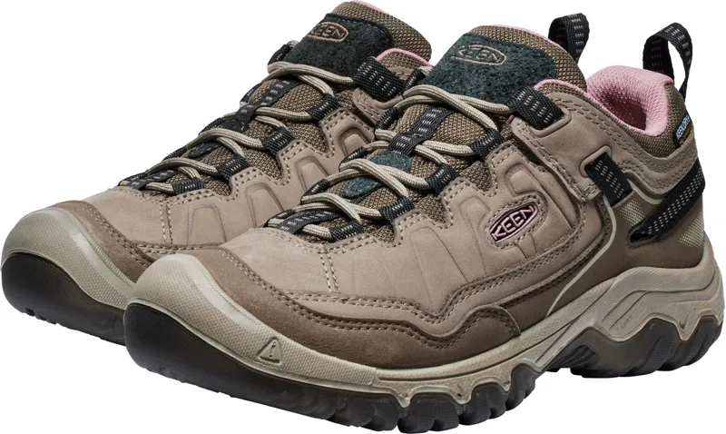 Keen Womens Targhee IV Waterproof Shoes - Brindle-Nostalgia Rose-5
