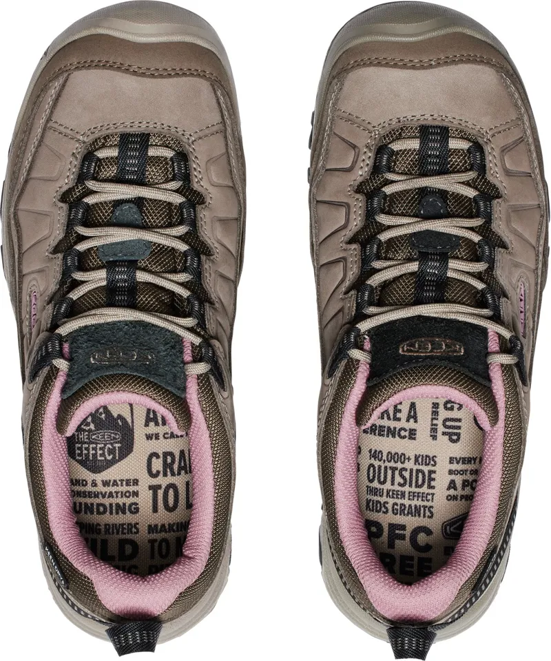 Keen Womens Targhee IV Waterproof Shoes - Brindle-Nostalgia Rose-9