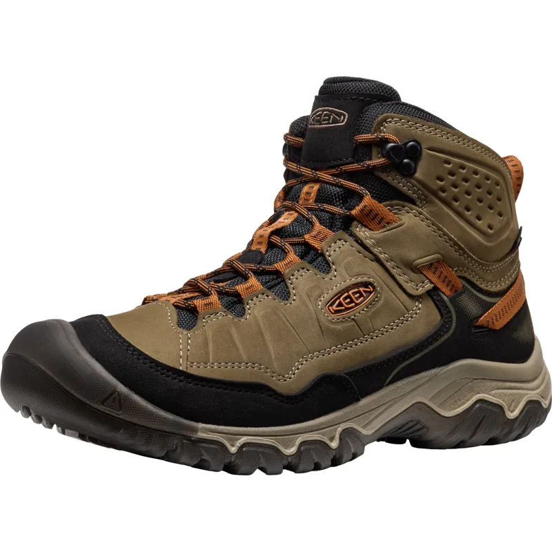 Keen Mens Targhee IV Mid Waterproof Boots - Sea Turtle-Roasted Pecan-1