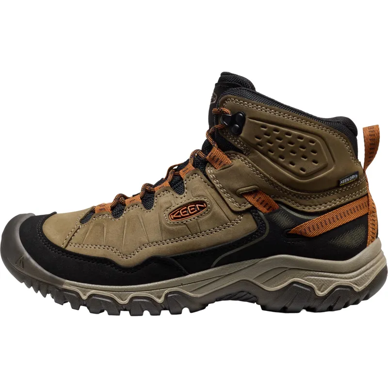 Keen Mens Targhee IV Mid Waterproof Boots - Sea Turtle-Roasted Pecan-2