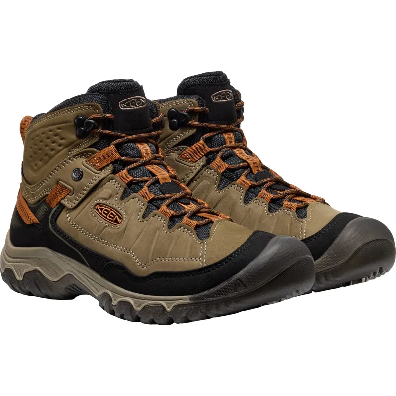 Keen Mens Targhee IV Mid Waterproof Boots - Sea Turtle-Roasted Pecan-5