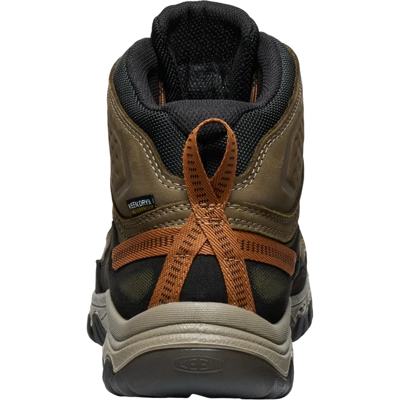 Keen Mens Targhee IV Mid Waterproof Boots - Sea Turtle-Roasted Pecan-7