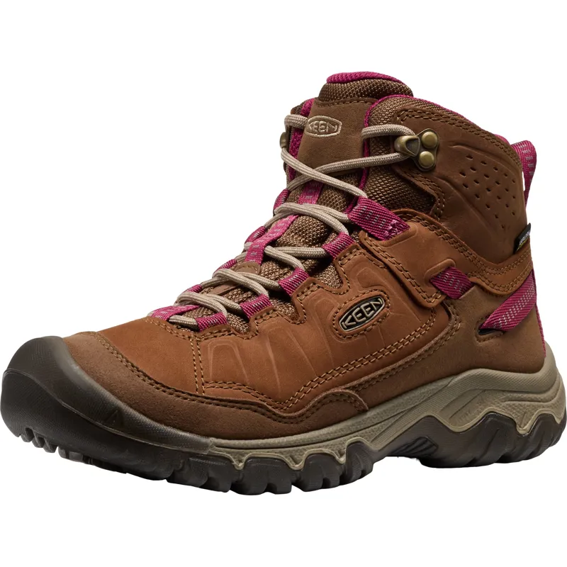 Keen Womens Targhee IV Mid Waterproof Boots - Bison-Beaujolais-1