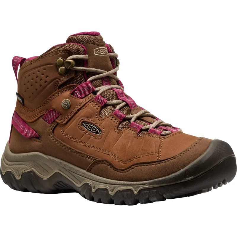 Keen Womens Targhee IV Mid Waterproof Boots - Bison-Beaujolais