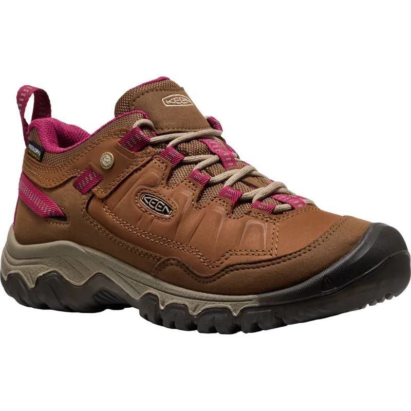 Keen Womens Targhee IV Waterproof Shoes - Bison-Beaujolais