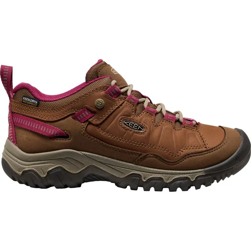 Keen Womens Targhee IV Waterproof Shoes - Bison-Beaujolais-2