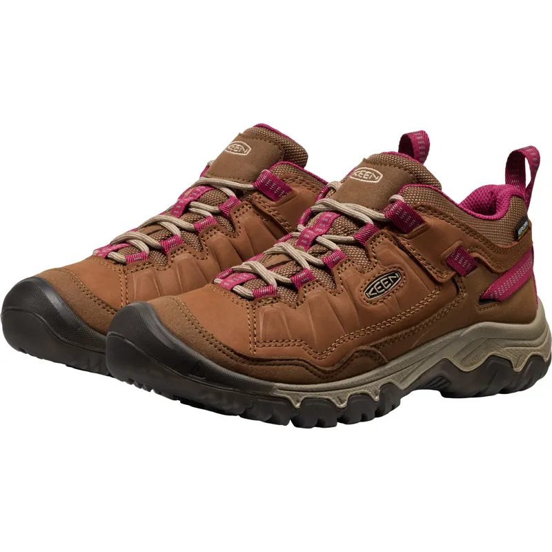 Keen Womens Targhee IV Waterproof Shoes - Bison-Beaujolais-7