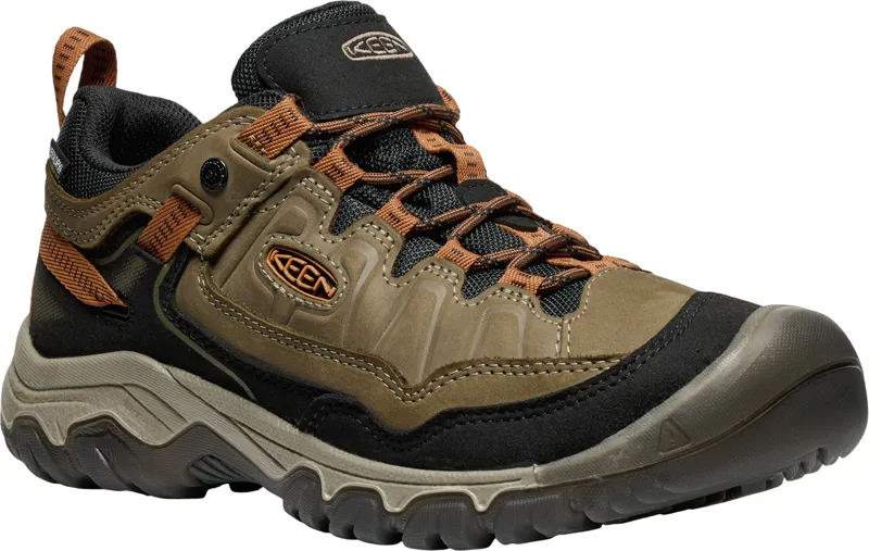 Keen Mens Targhee IV Waterproof Shoes - Sea Turtle-Roasted Pecan-1