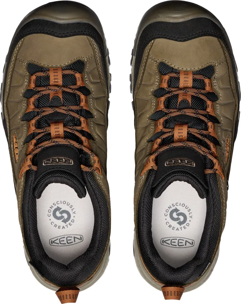 Keen Mens Targhee IV Waterproof Shoes - Sea Turtle-Roasted Pecan-9