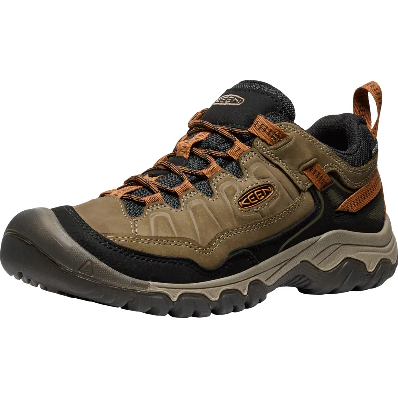 Keen Mens Targhee IV Waterproof Shoes - Wide Fit - Sea Turtle-Roasted Pecan-1