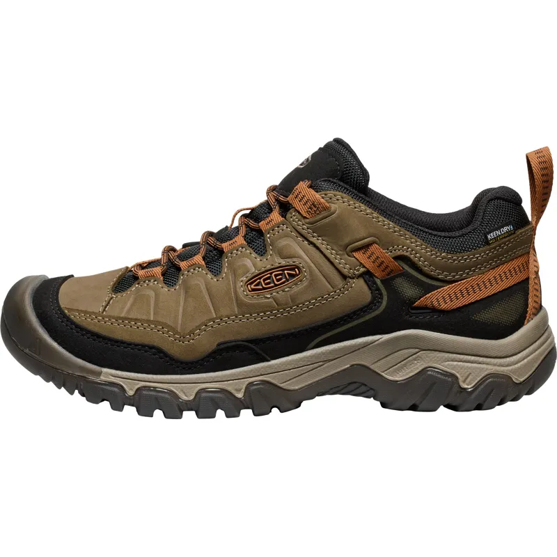 Keen Mens Targhee IV Waterproof Shoes - Wide Fit - Sea Turtle-Roasted Pecan-3
