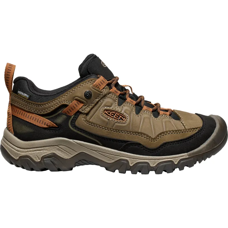 Keen Mens Targhee IV Waterproof Shoes - Wide Fit - Sea Turtle-Roasted Pecan-2