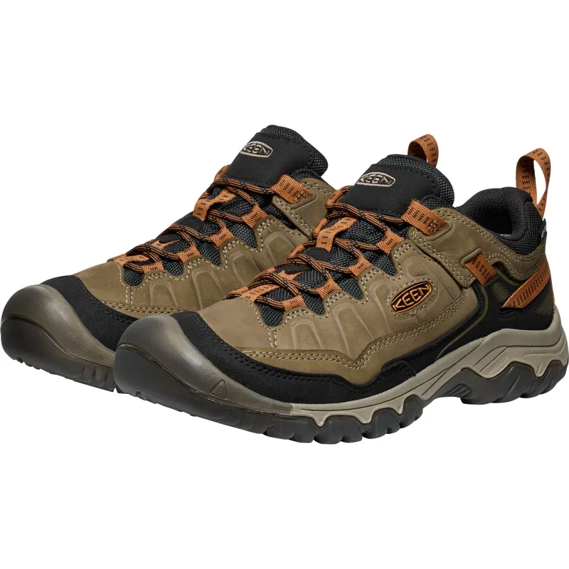 Keen Mens Targhee IV Waterproof Shoes - Wide Fit - Sea Turtle-Roasted Pecan-5