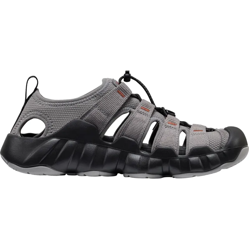 Keen Mens Hyperport H2 Sandals - Steel Grey-Burnt Brick-3