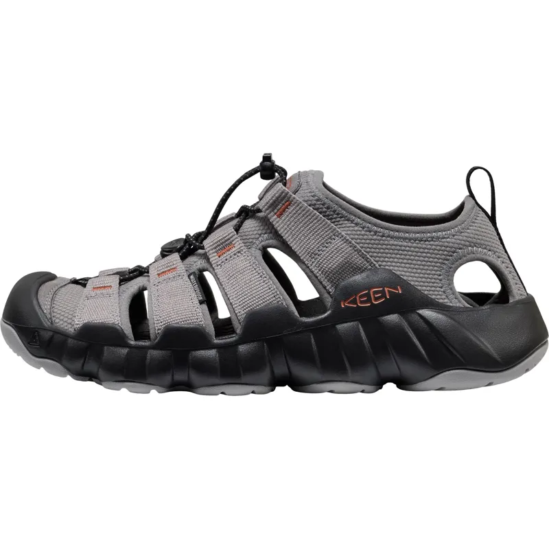 Keen Mens Hyperport H2 Sandals - Steel Grey-Burnt Brick-5