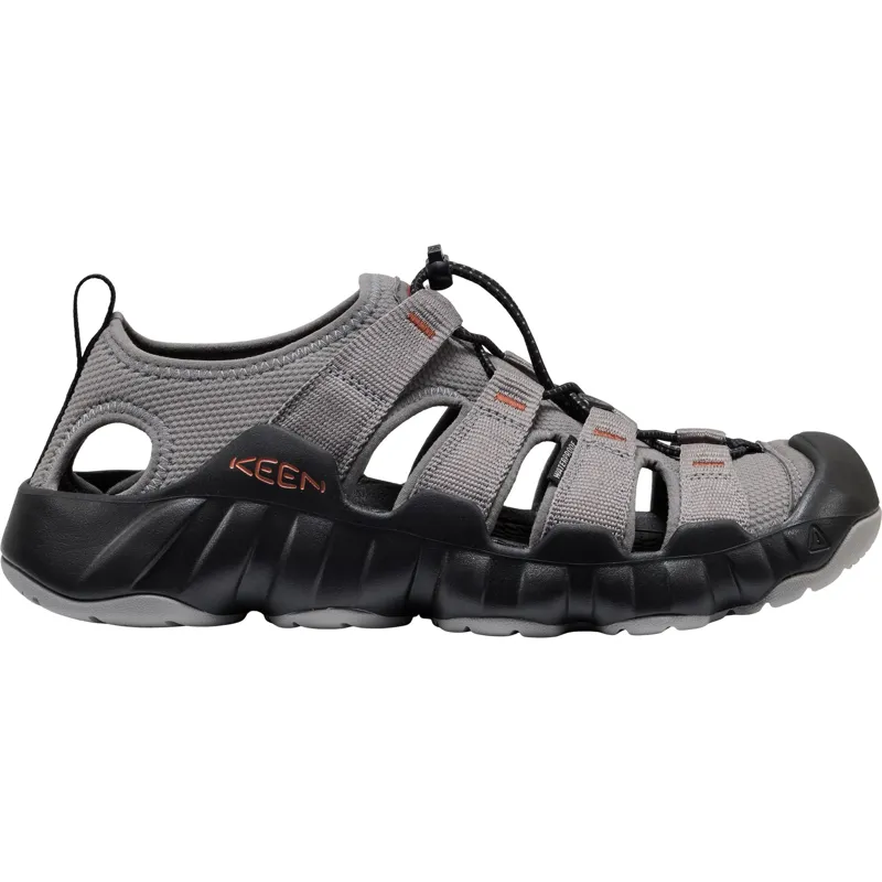 Keen Mens Hyperport H2 Sandals - Steel Grey-Burnt Brick-4