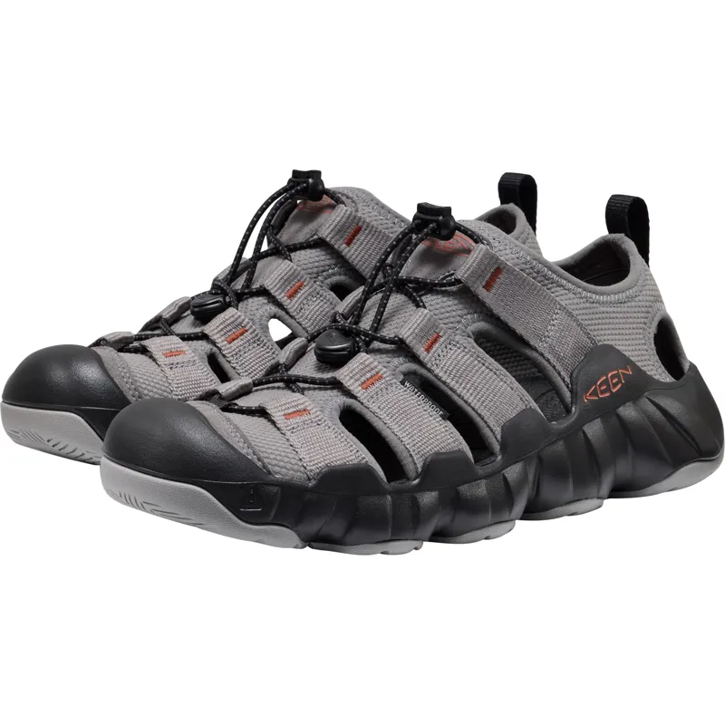 Keen Mens Hyperport H2 Sandals - Steel Grey-Burnt Brick-7