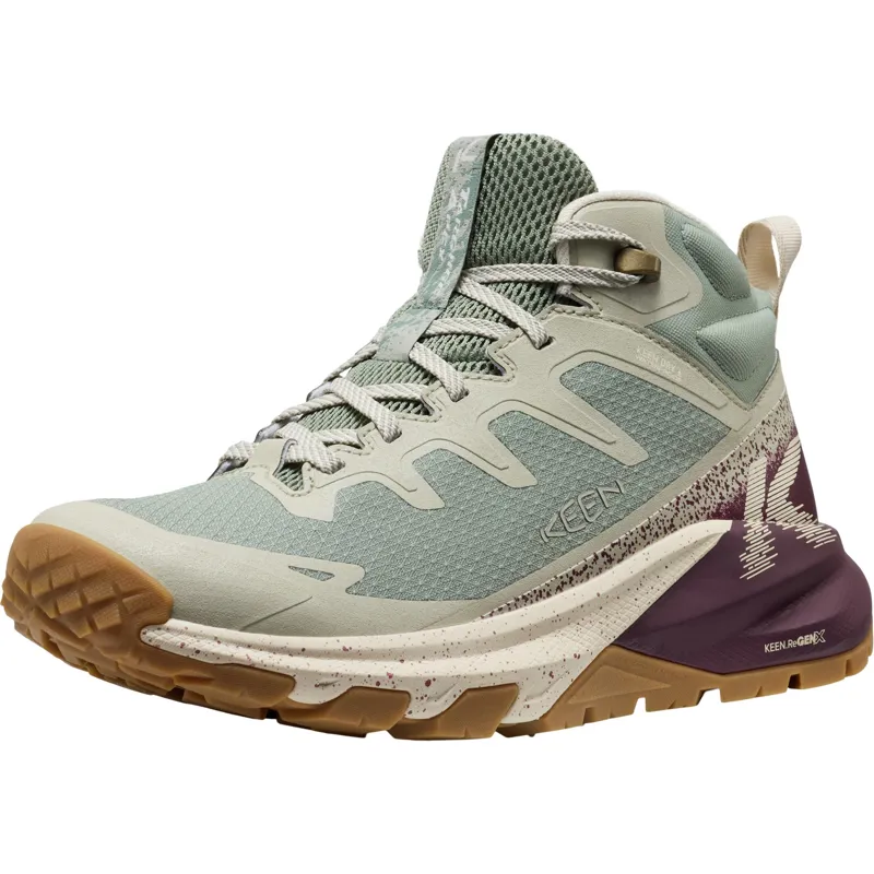 Keen Womens Targhee Apex Mid Waterproof Boots - Lily Pad-Fig-1
