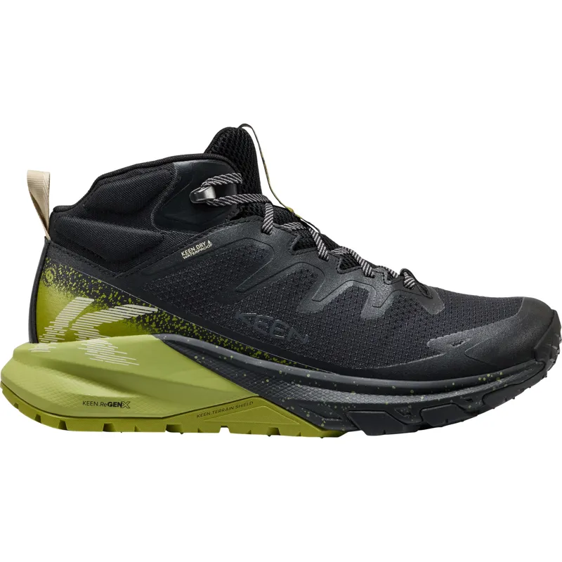 Keen Mens Targhee Apex Mid Waterproof Boots - Black-Golden Cypress-2