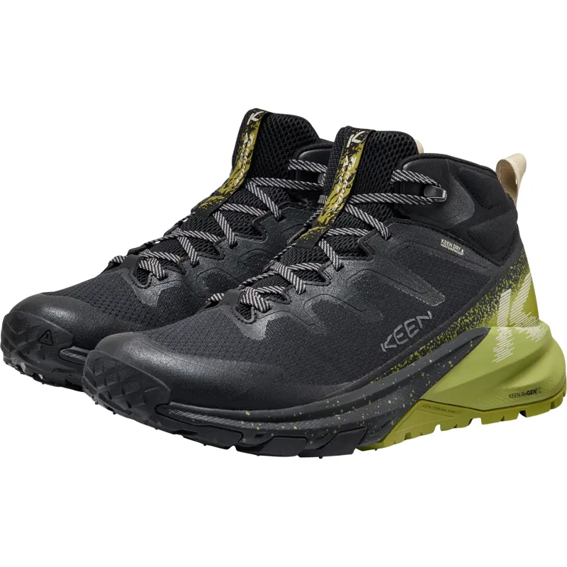 Keen Mens Targhee Apex Mid Waterproof Boots - Black-Golden Cypress-5