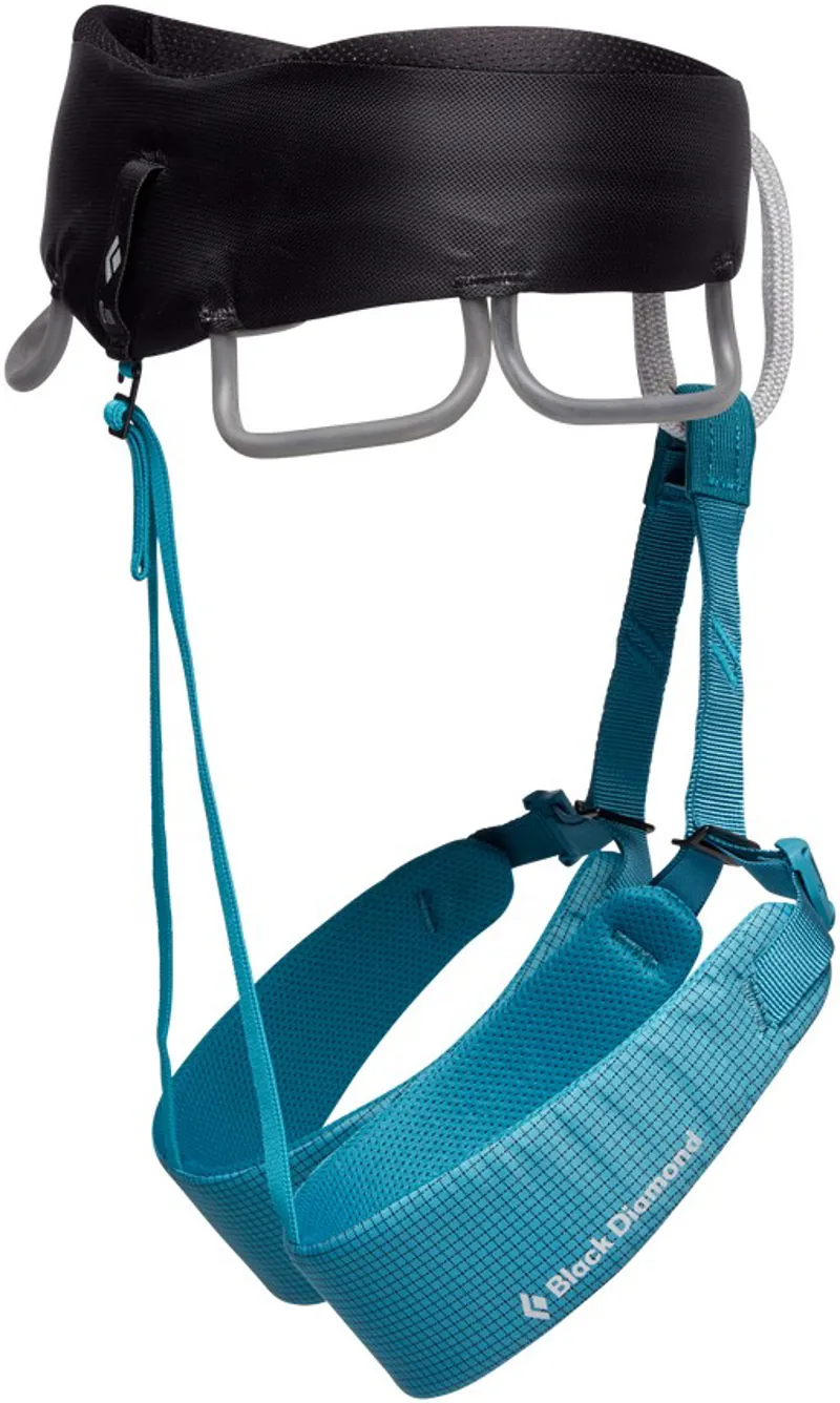 Black Diamond Womens Momentum Harness - Aqua Verde-1