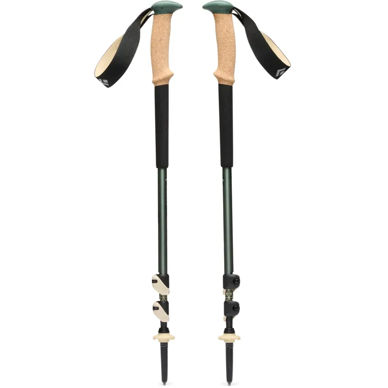 Black Diamond Trail Cork Trekking Poles - Laurel Green - Pair-1