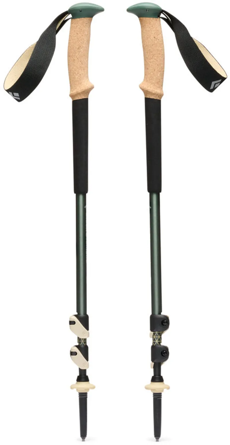 Black Diamond Trail Cork Trekking Poles - Laurel Green-1