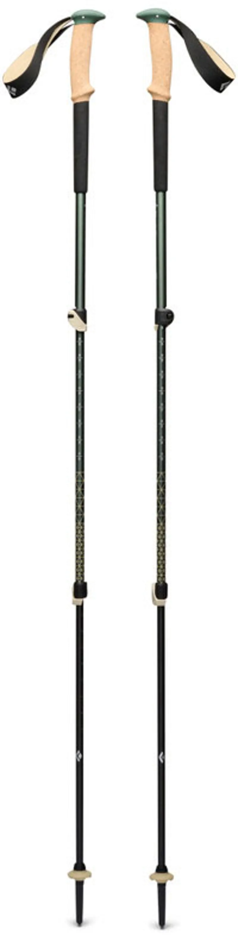 Black Diamond Trail Cork Trekking Poles - Laurel Green