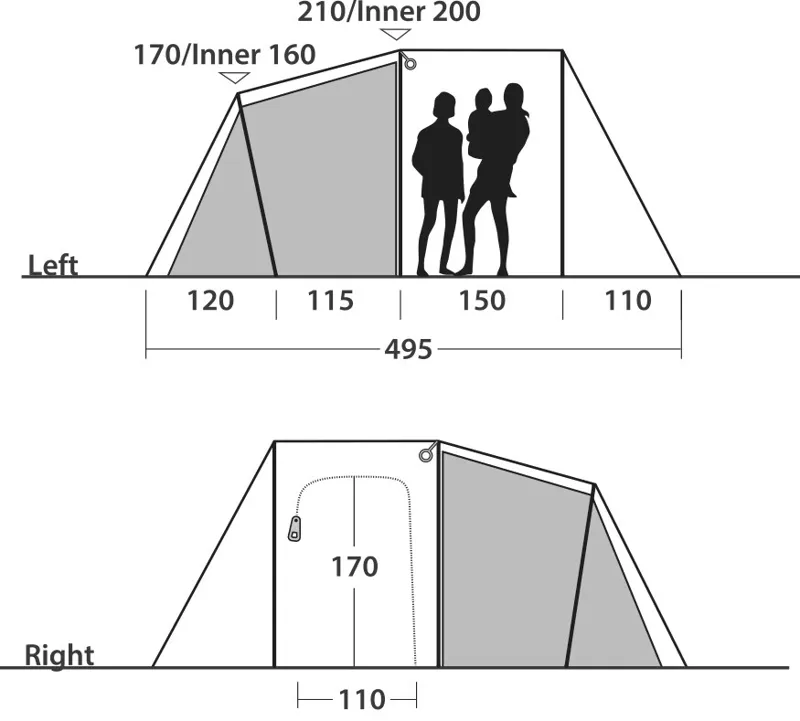 Outwell Nevada 4 Tent-2