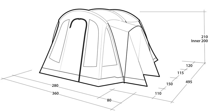 Outwell Nevada 4 Tent-4