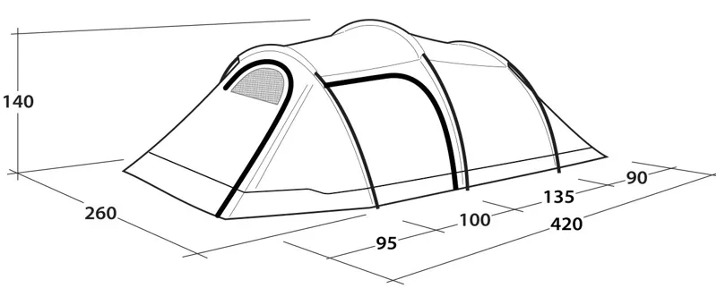 Outwell Earth 4 Plus Tent-3