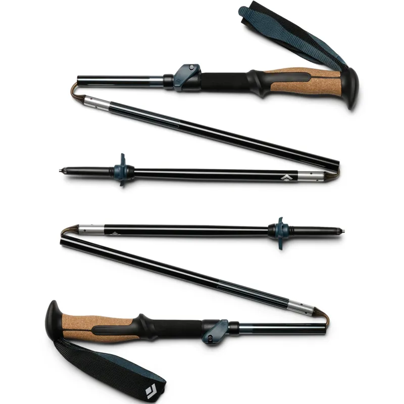 Black Diamond Trail Vista FLZ Trekking Poles - Midnight Blue - Pair-1