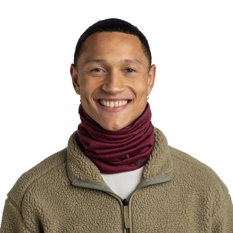 Buff Merino Midweight Buff - Melange Tibetan Red-2