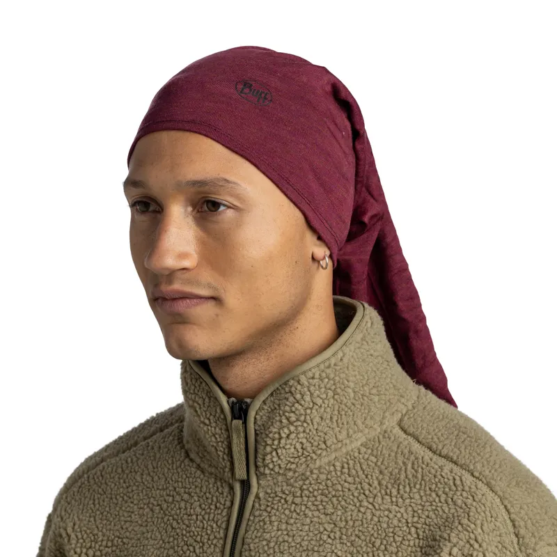 Buff Merino Midweight Buff - Melange Tibetan Red-3
