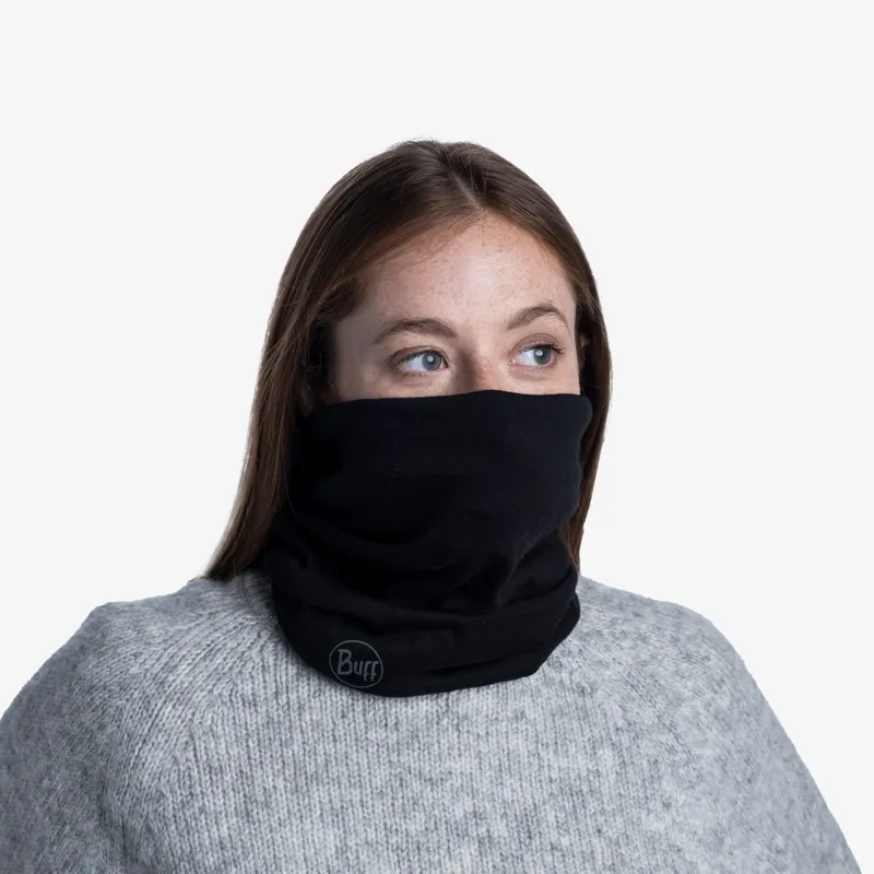 Buff Merino Midweight Wool Buff - Solid Black-8