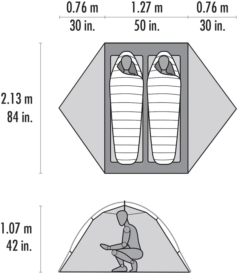 MSR Access 2 Tent - Orange-1